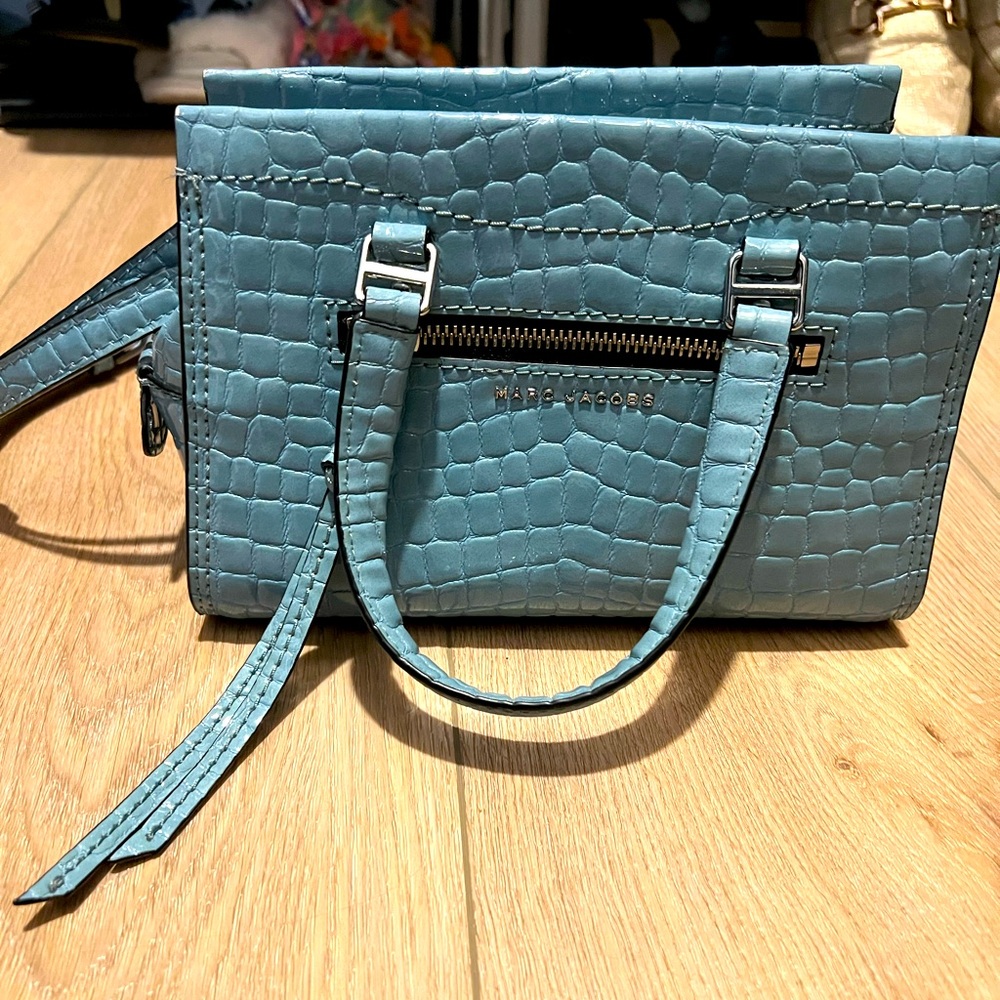 Marc Jacobs Blue Croc-Embossed Women's Bag